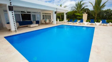 Oceanfront three-bedroom villa
