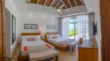 Two-bedroom villa on the second line