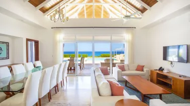 Oceanfront four-bedroom villa