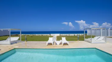 Oceanfront three-bedroom villa