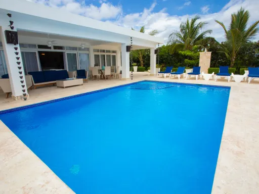 Oceanfront three-bedroom villa