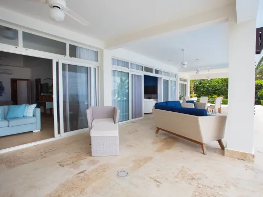 Oceanfront three-bedroom villa