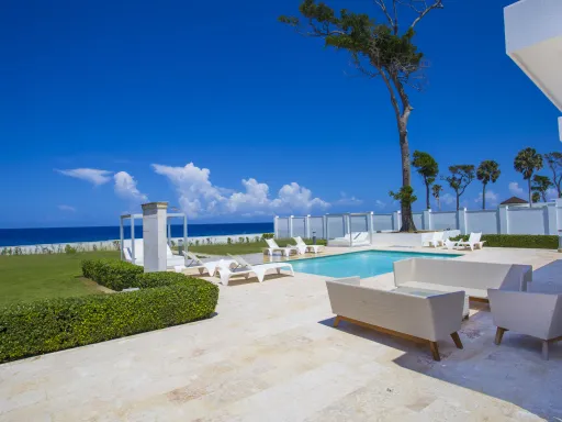 Oceanfront three-bedroom villa