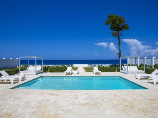 Oceanfront four-bedroom villa