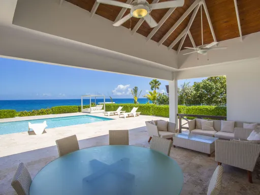 Oceanfront four-bedroom villa
