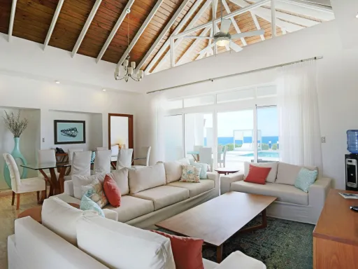 Oceanfront four-bedroom villa