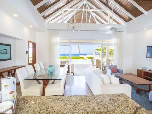 Oceanfront  three-bedroom villa