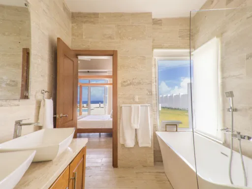 Oceanfront three-bedroom villa