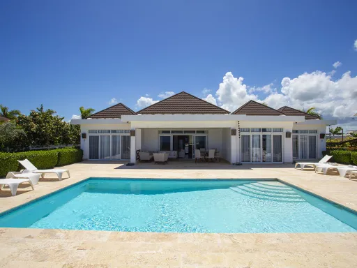 Oceanfront four-bedroom villa