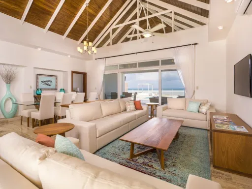 Oceanfront three-bedroom villa