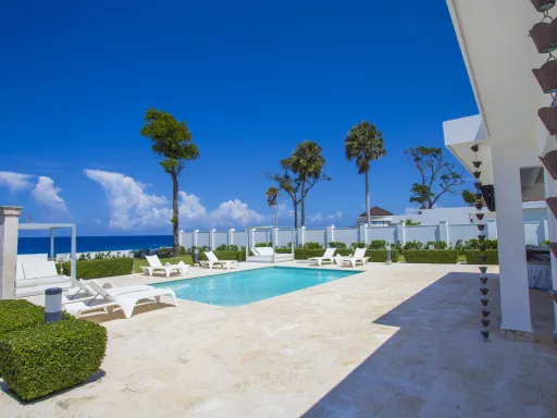 Oceanfront four-bedroom villa