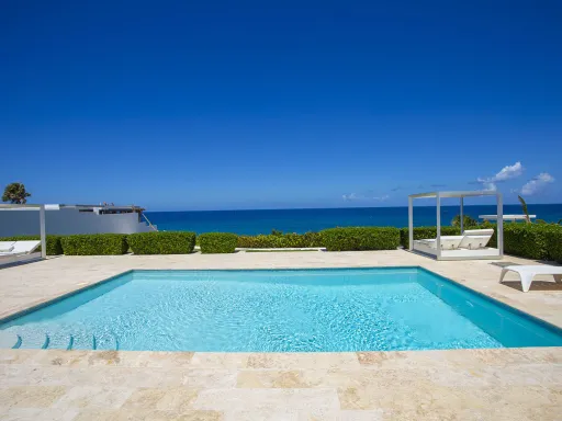 Oceanfront four-bedroom villa