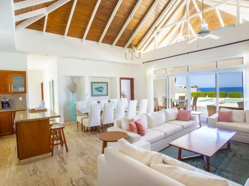Oceanfront four-bedroom villa