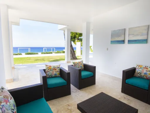Oceanfront three-bedroom villa