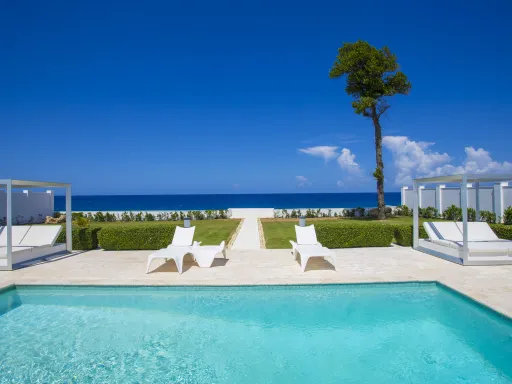 Oceanfront four-bedroom villa