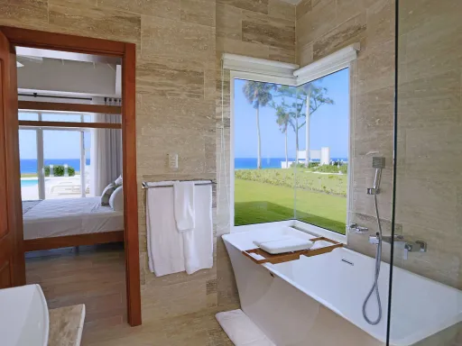 Oceanfront four-bedroom villa