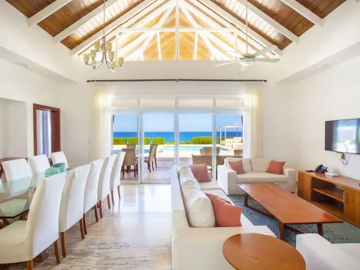 Oceanfront four-bedroom villa