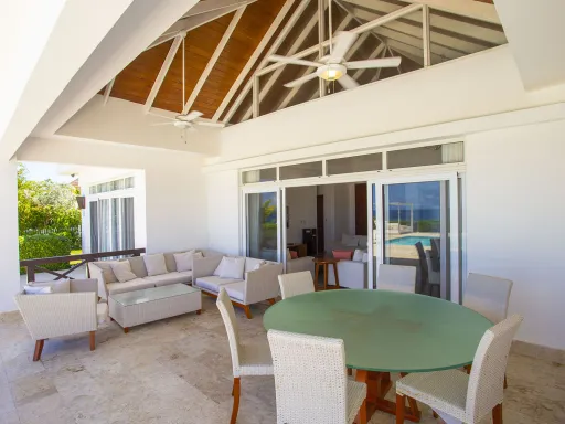 Oceanfront four-bedroom villa