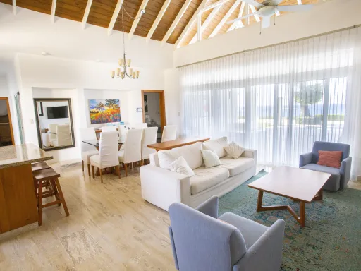 Oceanfront three-bedroom villa